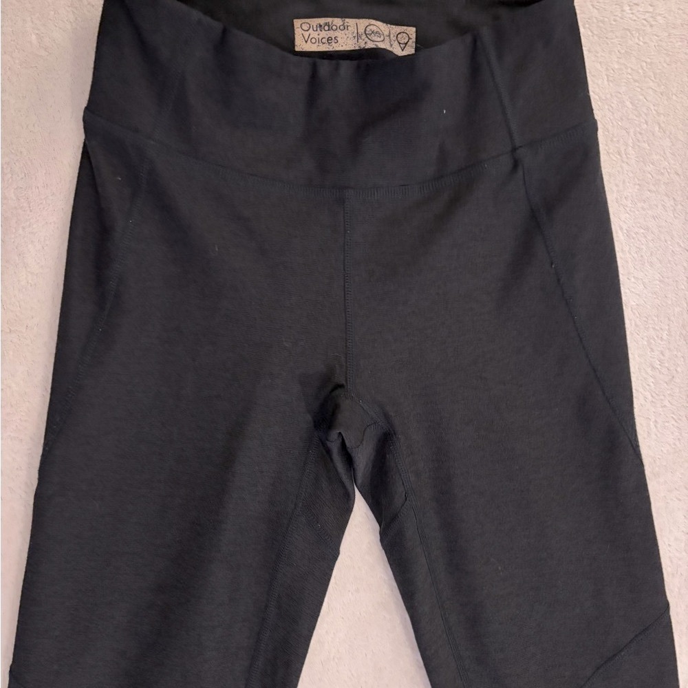 Outdoor Voices Women’s High Rise Leggings Charcoal Blue Athletic Tights